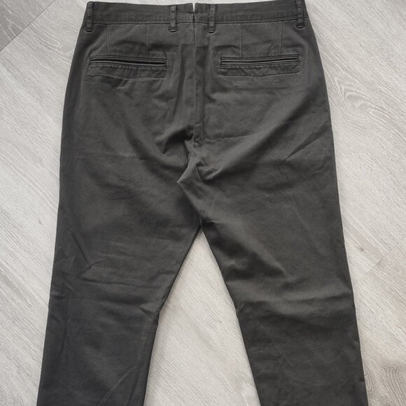 Mott & Bow Pants Mens 30x31 The Twill Chino Charles Flat Front Gray - READ - Picture 8 of 16